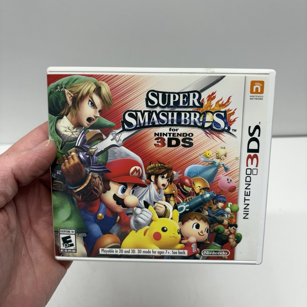 Super Smash Bros (Nintendo 3DS, 2014) CIB with Manual Complete In Box
